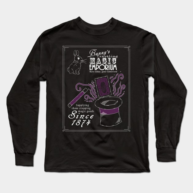 Bunny's Traveling Magic Emporium V.2 Long Sleeve T-Shirt by Rainy Day Dreams